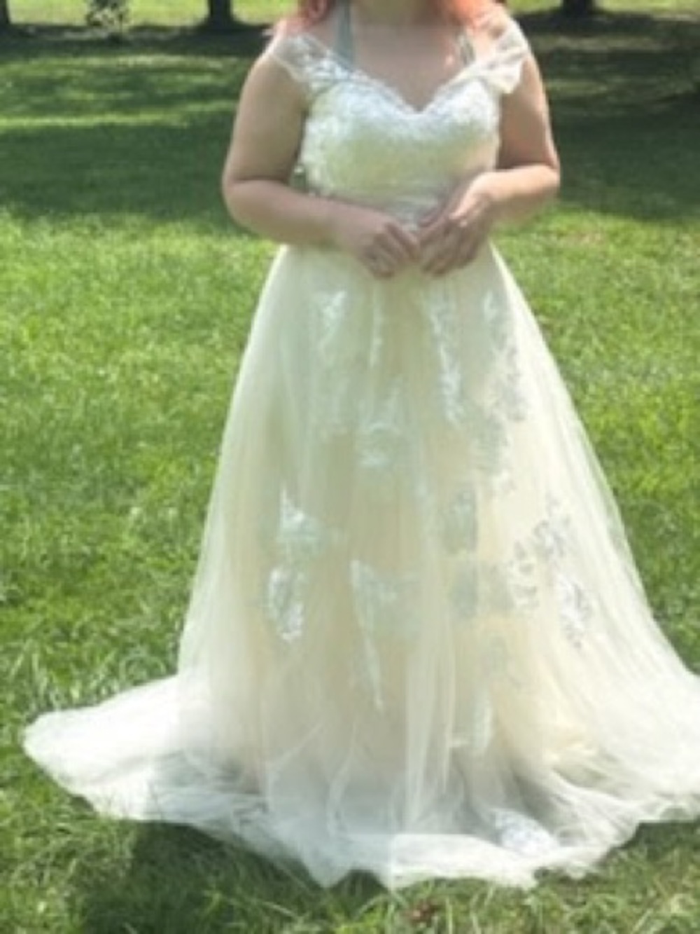 Ivory Lace A-Line Women’s Dress